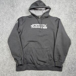 Klim Patriot Hoodie Mens Large Black Pullover USA Flag Graphic Fleece Sweatshirt